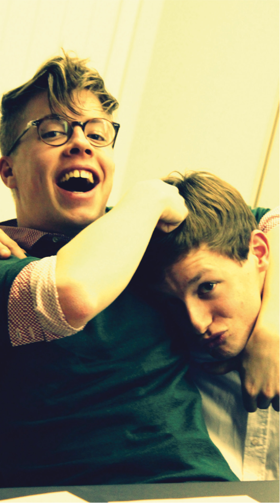 Flo Vock & Marco Cristuzzi an der ersten Redaktionssitzung