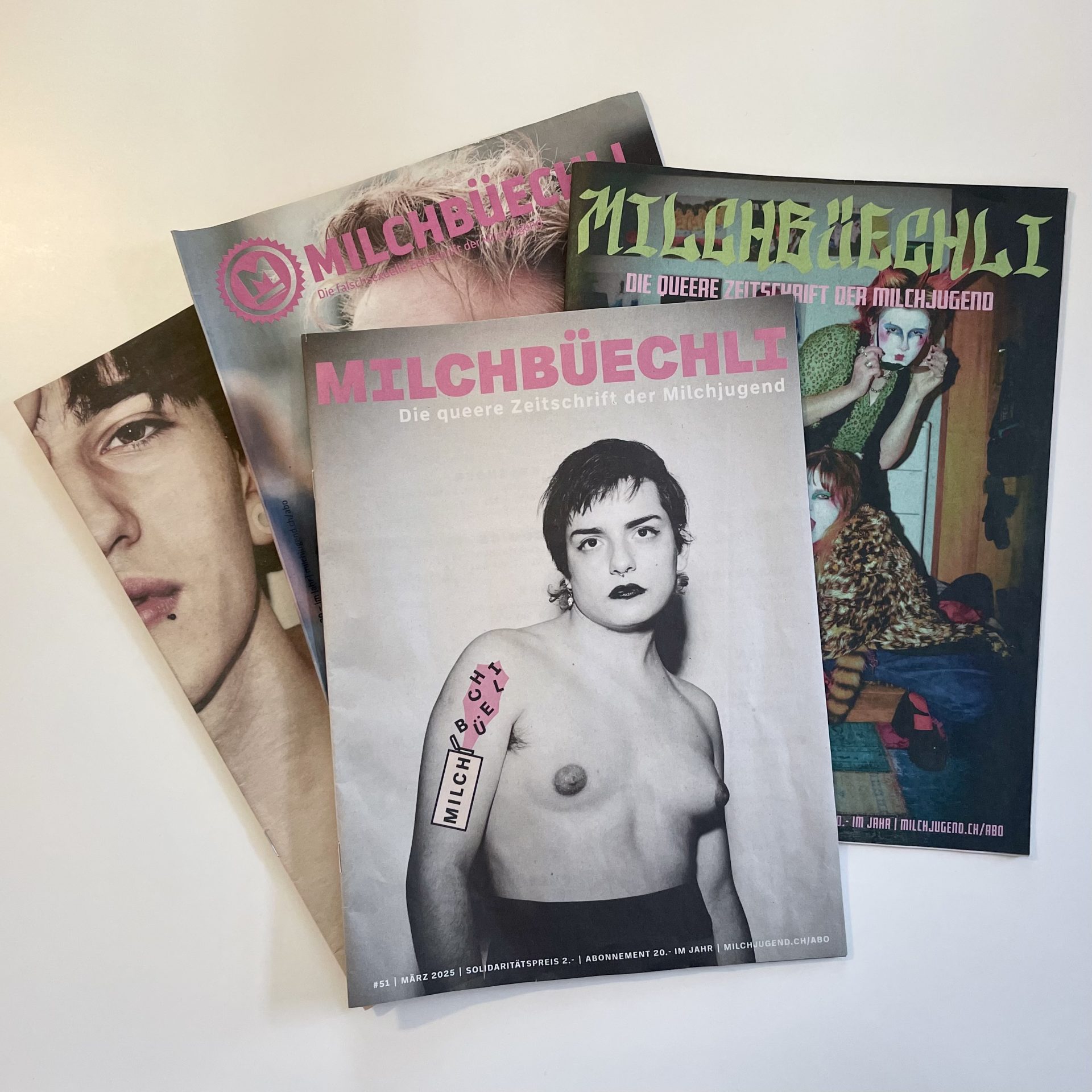 Vier Milchbüechli-Ausgaben