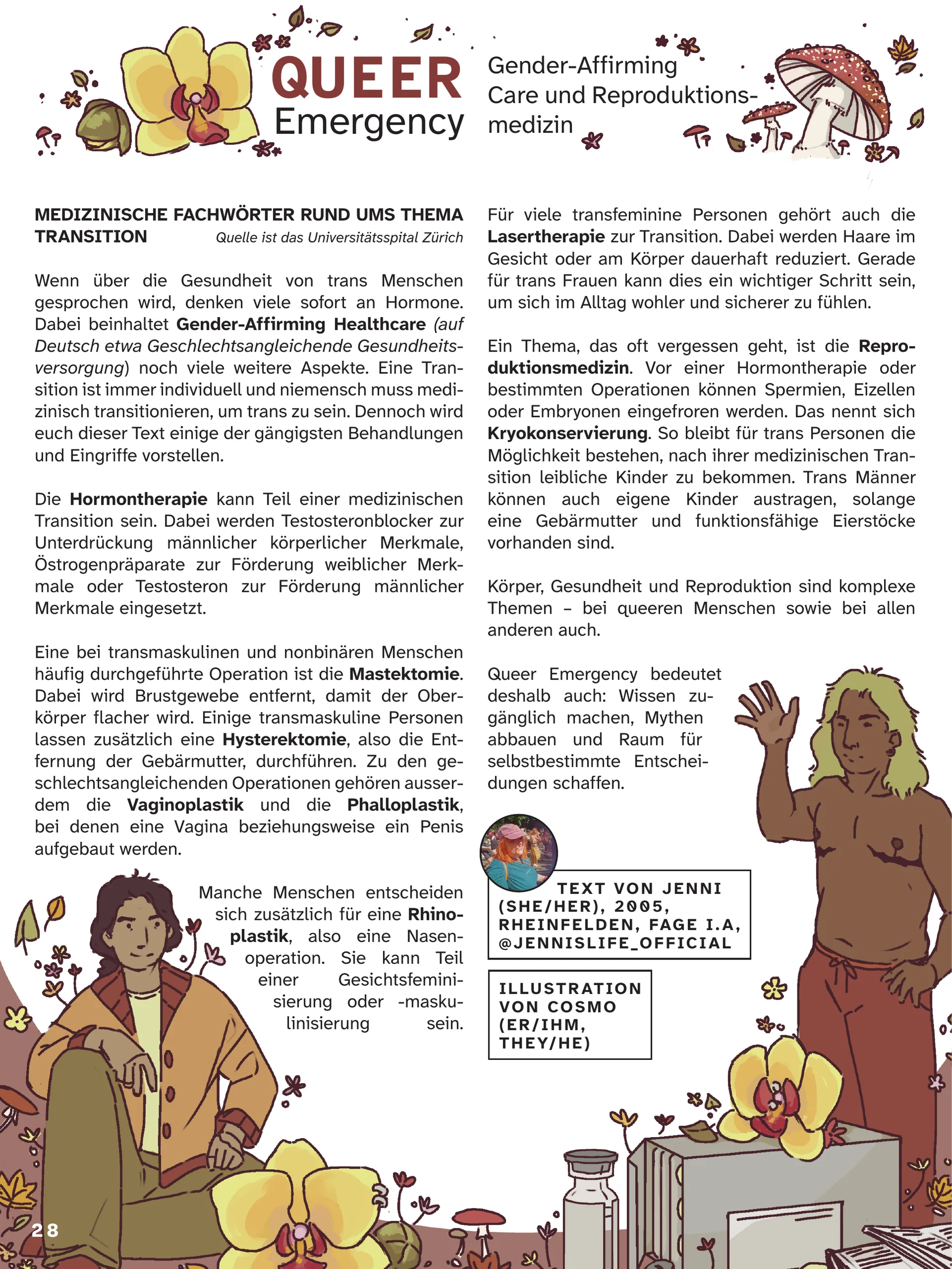 Milchbüechli #57, Seite 27 – Queer Emergency — Gender-Affirming Care und Reproduktionsmedizin