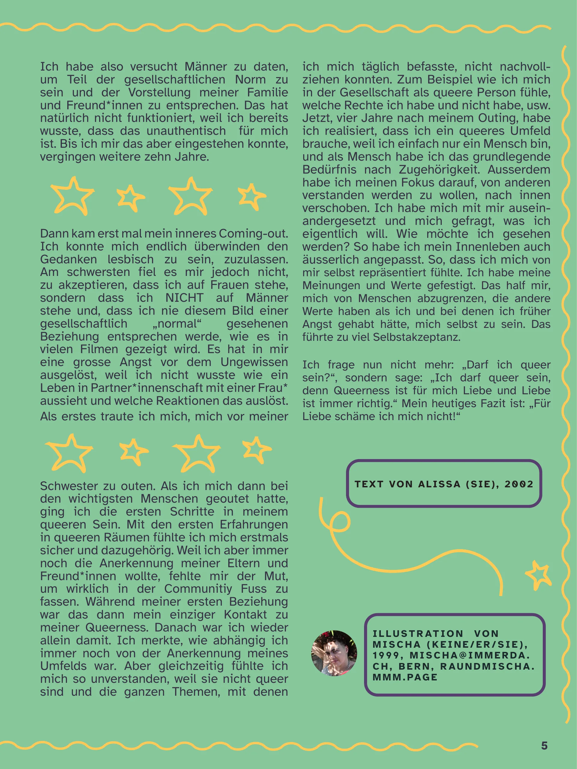Milchbüechli #57, Seite 5 – Darf ich queer sein?